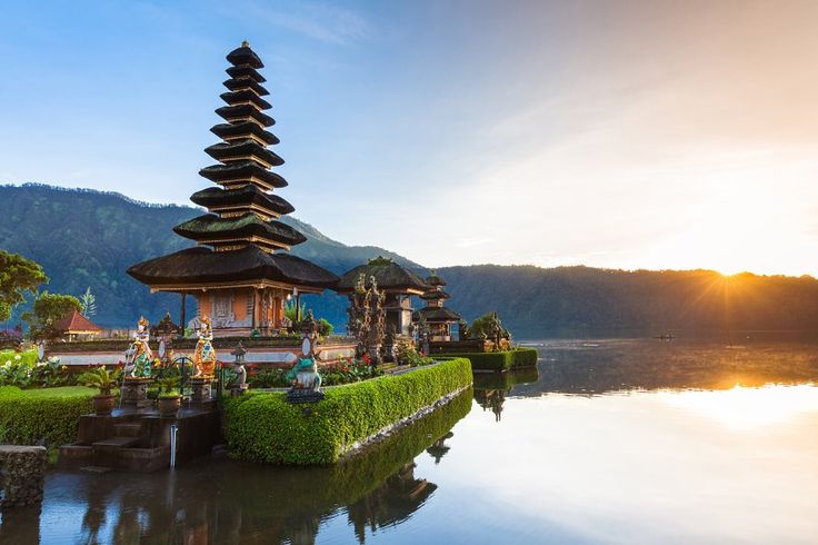 Pura ulun danu bratan temple bali stock photo containing architecture and asia