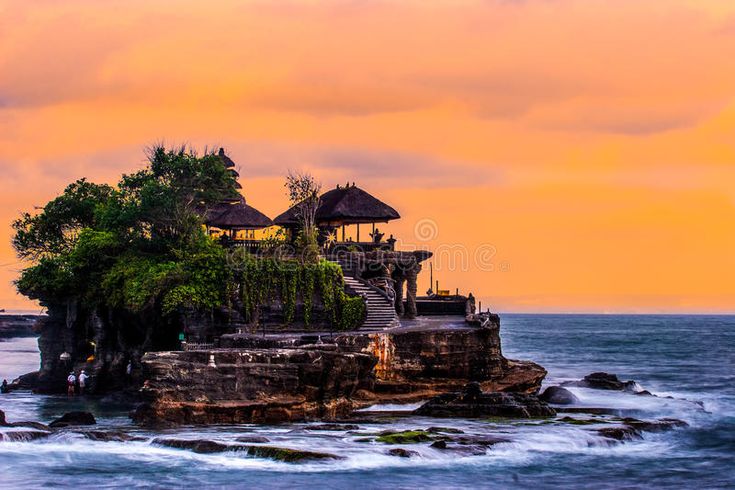Tanah Lot, Bali stock image_ Image of exotic, pura, island - 32564953